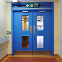 Impact Resistant Hospital Fire Doors at Perth Royal Infirmary