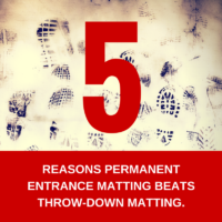 5 Reasons permanent entrance matting is better than throw-down