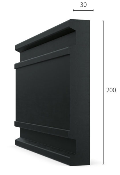 Rubber Rails CS Acrovyn 200W Crash Rails | Severe Duty EPDM Rubber